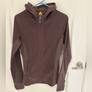 Lole Women's Utility Hoodie Jacket in Chocolate Brown